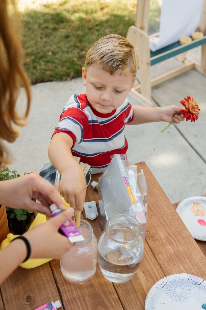 Children painting